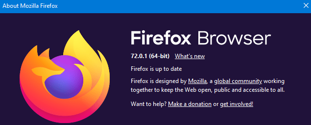 Firefox version 71 an above supports Picture-in-Picture mode