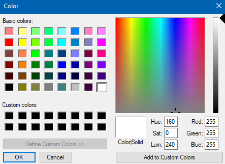 tabview background color