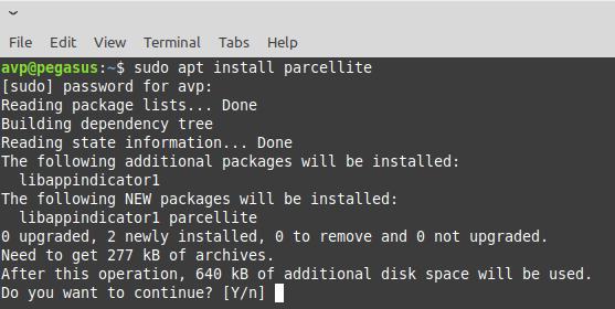 installing Parcellite in Linux Mint