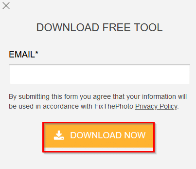 enter email for Fixthephoto freebies