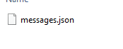 messages.json file in Skype account data downloaded