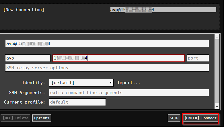 connecting to remote server using Secure Shell add-on in Chrome