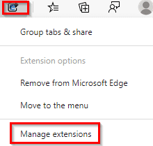 managing Group tabs & share add-on