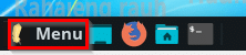 Menu in Linux Lite