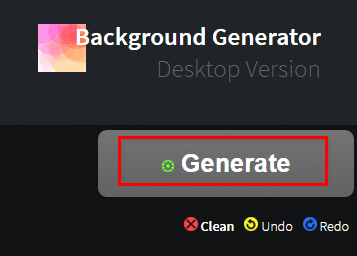 generate images in Background Generator desktop version