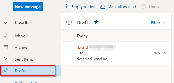 how to send an email at a specific time in outlook for mac