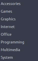 section where created SSB will be listed in Peppermint