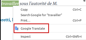 quick translate chrome