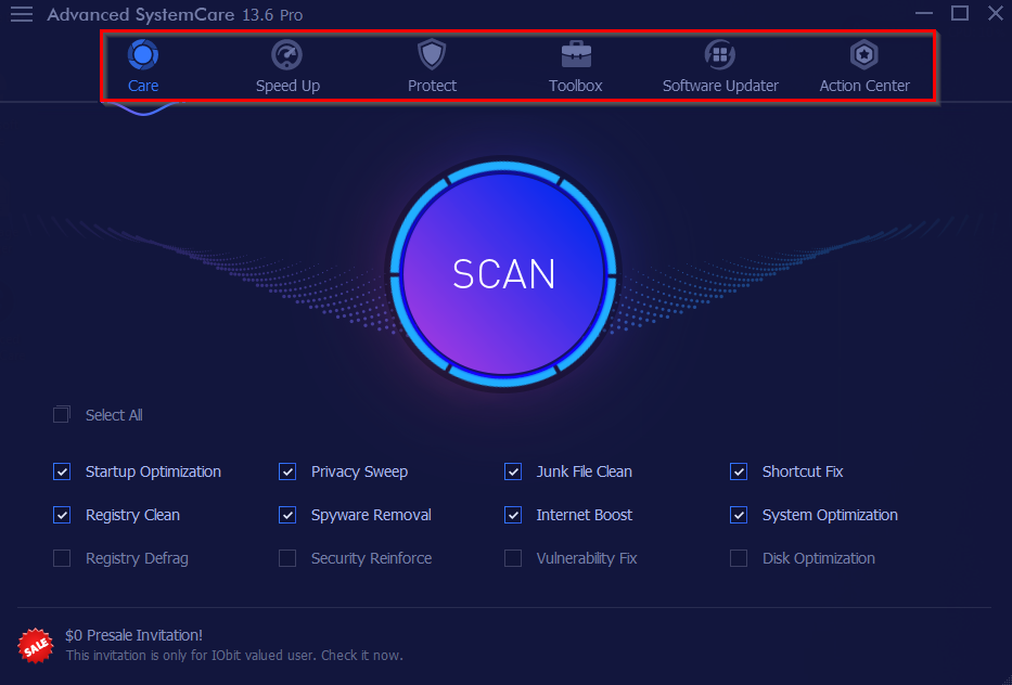 ASC 13 main interface