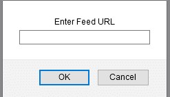 adding a feed URL in Livemarks
