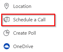 Skype schedule a call feature