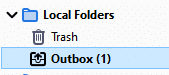 outbox containing unsent messages during Thunderbird offline mode