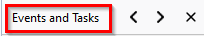 events and tasks section in Thunderbird