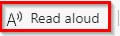 using the read aloud option in Edge browser