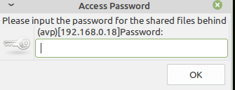 password access for shared management in iptux