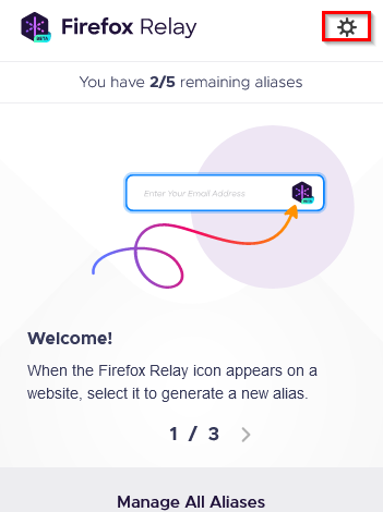 Firefox Relay add-on uses