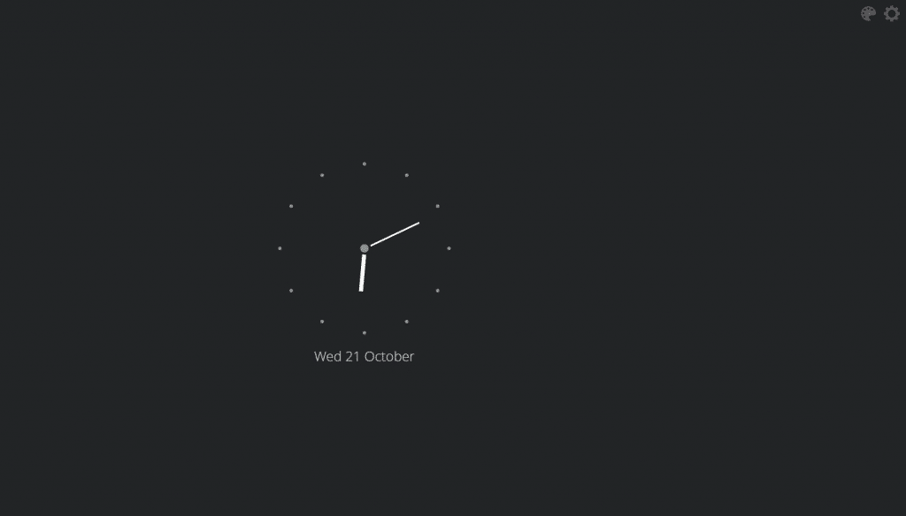 chrome desktop clock