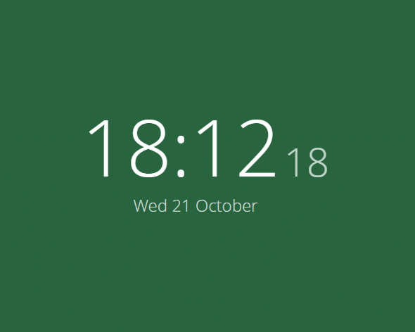 24 hour clock in Minimal New Tab Clock add-on