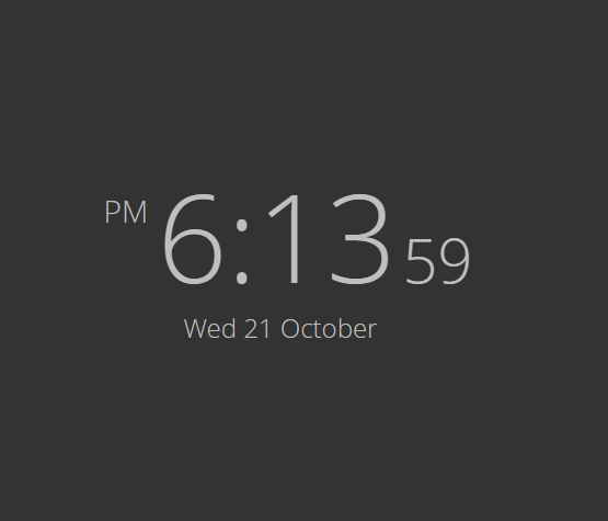 12 hour clock in Minimal New Tab Clock add-on