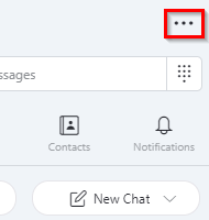 accessing Skype settings