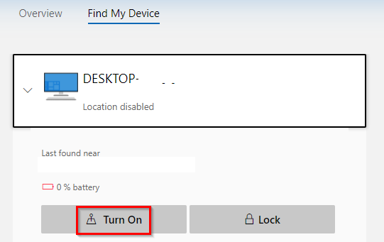 enabling Find My Device feature