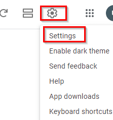 accessing Google Keep settings