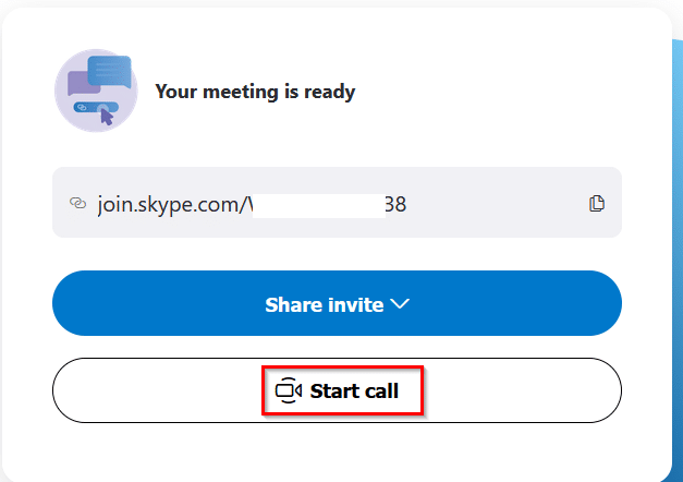 Meet Now meeting link
