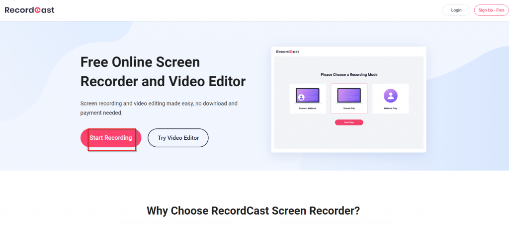 video audio screen cast recorder for windows 10