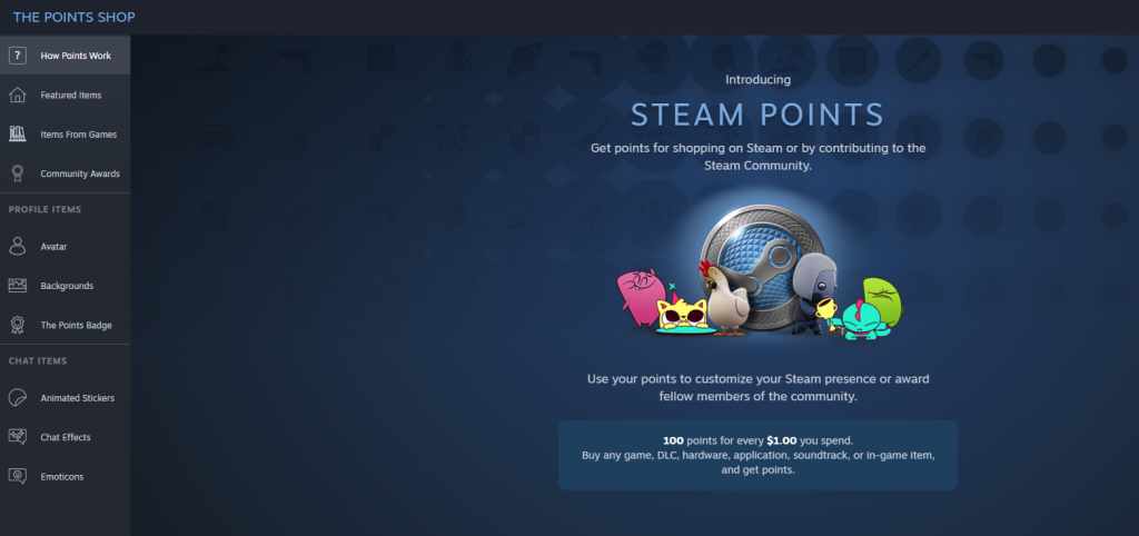 Steam Points Shop