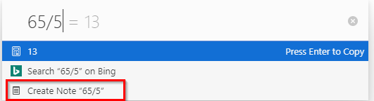 saving calculations as notes when using built-in Vivaldi calculator