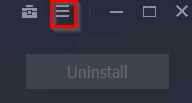 accessing settings in IObit Uninstaller Pro