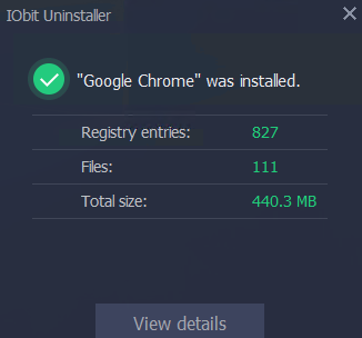 program details displayed by install monitor in IObit Uninstaller Pro