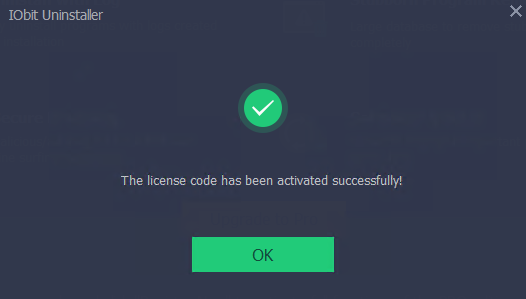 IObit Uninstaller Pro giveaway version registered successfully
