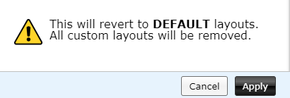 confirming resetting to default layout and deleting custom layouts in Tab Resize-split screen layouts