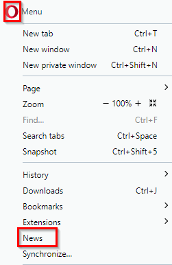 accessing Opera News