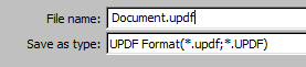 saving the UPDF file generated using PDF Unshare