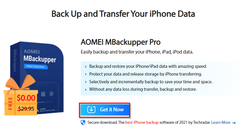 AOMEI MBackupper Pro free giveaway