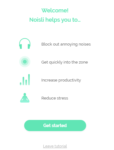 a quick tutorial on logging into Noisli