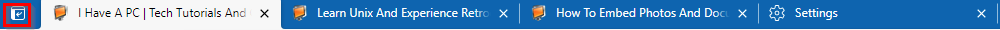 vertical tabs icon in Microsoft Edge