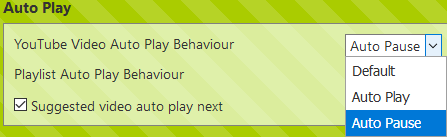 changing the autoplay settings in YouTube High Definition add-on