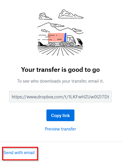 what is dropbox transfer