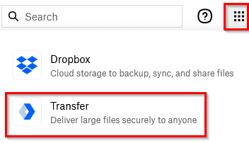 sending a file via dropbox