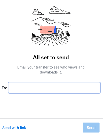 sending files via dropbox