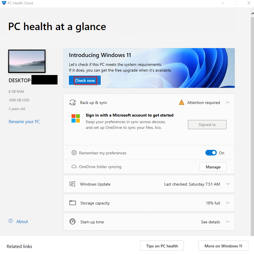 pc health check