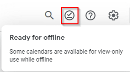 Google Calendar ready for offline use