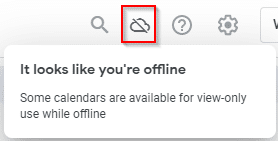 Google Calendar in offline mode