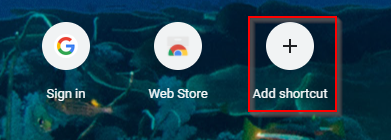 adding a custom shortcut in Chrome