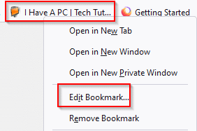 editing Firefox bookmarks