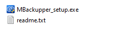 setup file and giveaway license key for MBackupper Pro