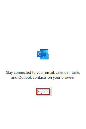 signing in to Outlook.com from the Edge add-on